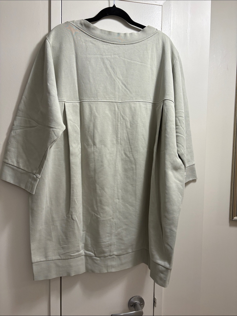 COS Relaxed boat neck Sweater - pale Sage